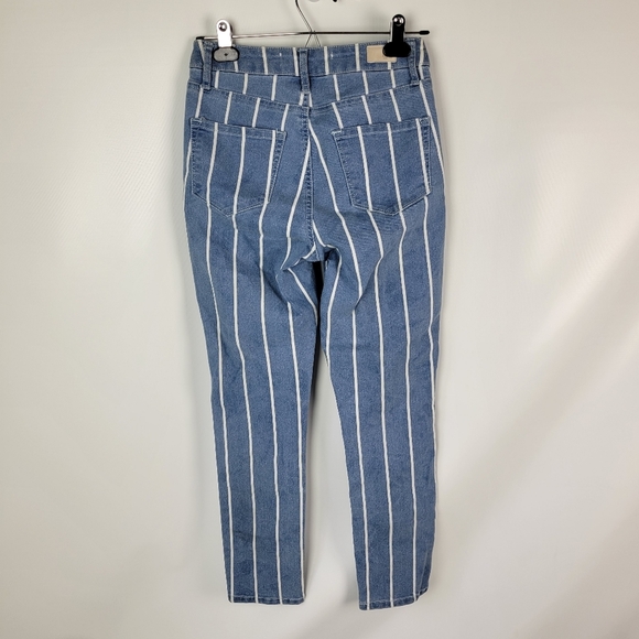 RSQ Striped Jeans Cali High Rise Sz 0/24 NWOT - Picture 4 of 13